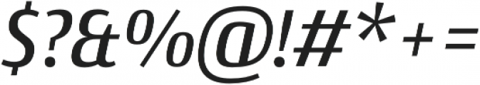 Conto Narrow Medium Italic otf (500) Font OTHER CHARS