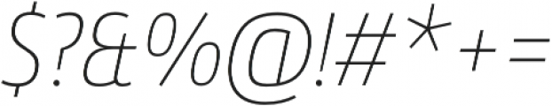 Conto Narrow Thin Italic otf (100) Font OTHER CHARS