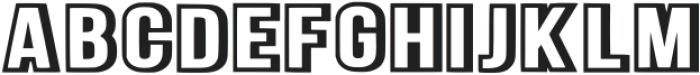 Contour Outlines Regular otf (400) Font LOWERCASE