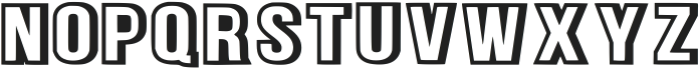 Contour Outlines Regular otf (400) Font LOWERCASE