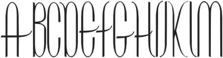 Contouration Regular otf (400) Font UPPERCASE