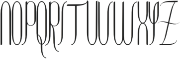 Contouration Regular otf (400) Font UPPERCASE