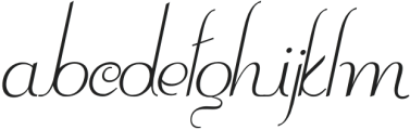 ContourationItalic Regular otf (400) FONT