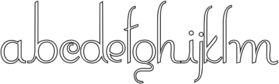 ContourationOutline Regular otf (400) FONT
