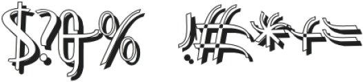 ContourationShadow Regular otf (400) Font OTHER CHARS