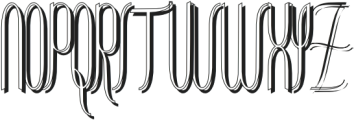 ContourationShadow Regular otf (400) Font UPPERCASE