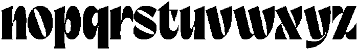 Contrast Groovy Regular otf (400) Font LOWERCASE