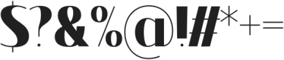 Contrast Sans Black to Bold otf (700) Font OTHER CHARS