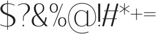 Contrast Sans Black to ExtraLight otf (200) Font OTHER CHARS