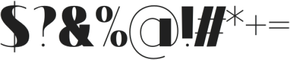 Contrast Sans Black to Thin otf (100) Font OTHER CHARS