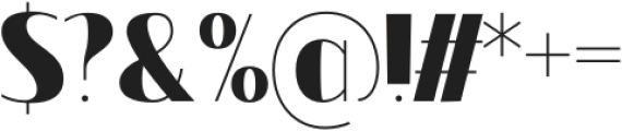 Contrast Sans Thin to Black otf (100) Font OTHER CHARS