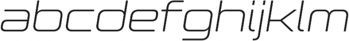 Controller One Oblique otf (400) Font LOWERCASE