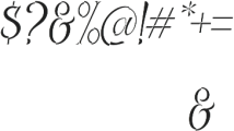 Controwell Side Italic otf (400) Font OTHER CHARS