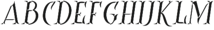 Controwell Side Italic otf (400) Font LOWERCASE