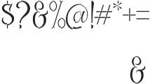 Controwell Side otf (400) Font OTHER CHARS