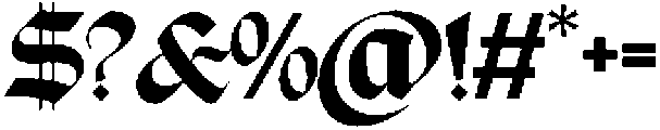 ContrueFonte-Blackletter otf (900) Font OTHER CHARS