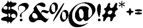 ContrueFonte-BlackletterBlur otf (900) Font OTHER CHARS