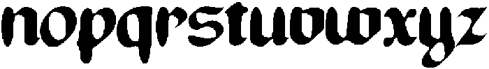 ContrueFonte-BlackletterBlur otf (900) Font LOWERCASE