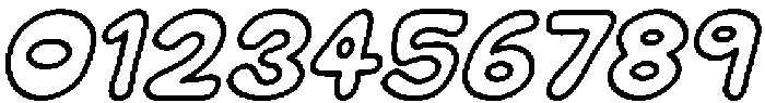 Cookie Soda Outline Italic otf (400) Font OTHER CHARS