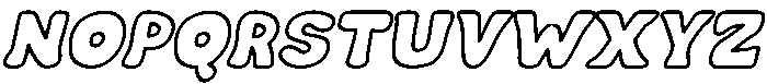 Cookie Soda Outline Italic otf (400) Font UPPERCASE
