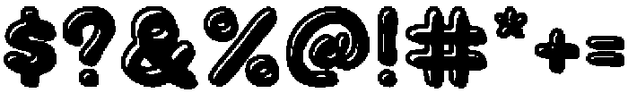 Cookie Soda Outline Shadow otf (400) Font OTHER CHARS