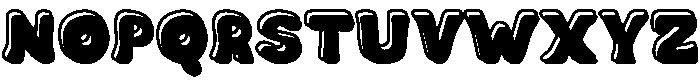 Cookie Soda Outline Shadow otf (400) Font UPPERCASE