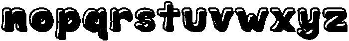 Cookie Soda Outline Shadow otf (400) Font LOWERCASE