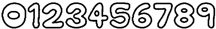 Cookie Soda Outline otf (400) Font OTHER CHARS