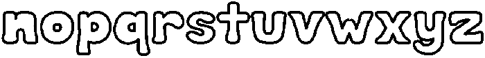 Cookie Soda Outline otf (400) Font LOWERCASE
