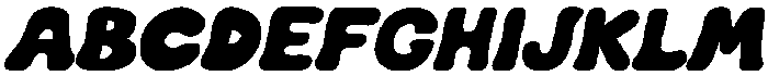 Cookie Soda Solid Italic otf (400) Font UPPERCASE