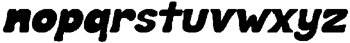 Cookie Soda Solid Italic otf (400) Font LOWERCASE