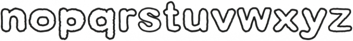 Cookies-Outline Bold otf (700) Font LOWERCASE