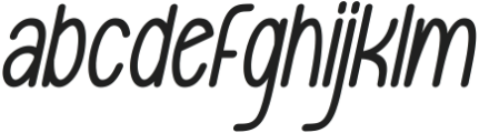 Cookies and Cheese Italic otf (400) Font LOWERCASE