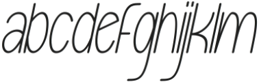 Cookies and Cheese Thin Italic otf (100) Font LOWERCASE