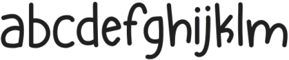 Cookies and cream Regular otf (400) Font LOWERCASE