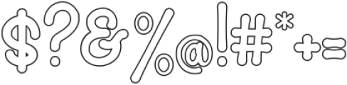 Cool Baby outline reguler ttf (400) Font OTHER CHARS
