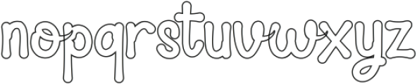 Cool Baby outline reguler ttf (400) Font LOWERCASE