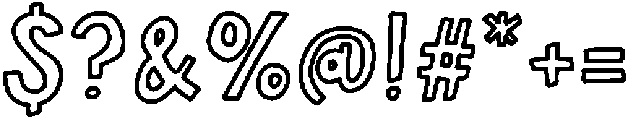 Cool Kids Club Outline Regular otf (400) Font OTHER CHARS