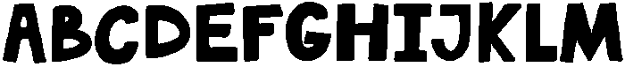 Cool Kids Club Solid Regular otf (400) Font UPPERCASE