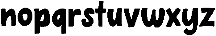 Cool Kids Club Solid Regular otf (400) Font LOWERCASE