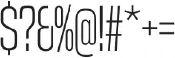 Coolvetica Compressed ExtraLight otf (200) Font OTHER CHARS