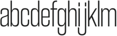 Coolvetica Compressed ExtraLight otf (200) Font LOWERCASE