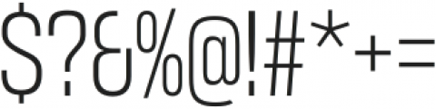 Coolvetica Condensed ExtraLight otf (200) Font OTHER CHARS