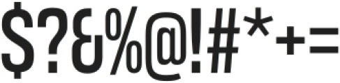 Coolvetica Condensed Regular otf (400) Font OTHER CHARS