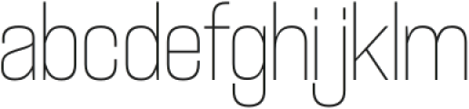 Coolvetica Condensed UltraLight otf (300) Font LOWERCASE