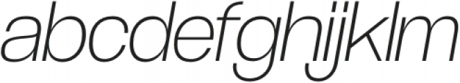 Coolvetica ExtraLight Italic otf (200) Font LOWERCASE