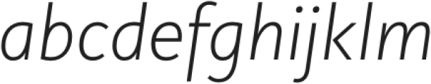 Copihue Light-Italic otf (300) Font LOWERCASE