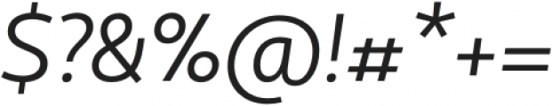 Copihue Regular-Italic otf (400) Font OTHER CHARS
