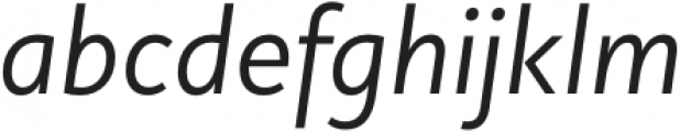 Copihue Regular-Italic otf (400) Font LOWERCASE