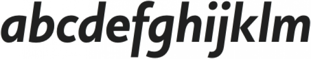 Copihue SemiBold-Italic otf (600) Font LOWERCASE